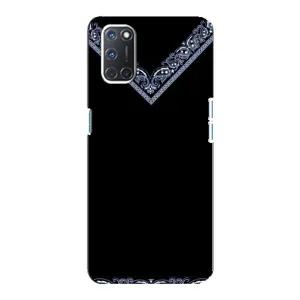 Силиконовый Чехол на Oppo A92 (Воротник вышиванки)
