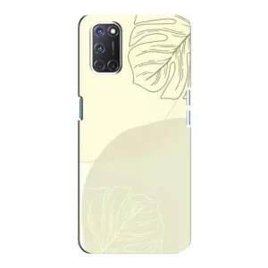 Чохол квітковий дизайн для Oppo A92 (Зелений фон)