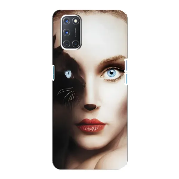 Чехол с рисунком «Женщина кошка» для OPPO A92 Чехол с рисунком «Женщина кошка» для OPPO A92