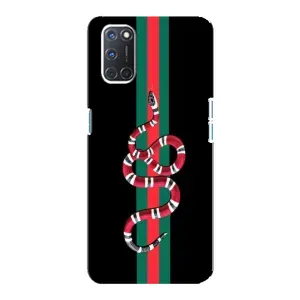 Чехлы Бренд GUCCI для Oppo A92 (Змей Гуччи)