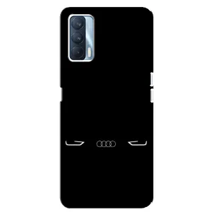 Силиконовый бампер с картинкой машины на Oppo A92s (Силует Audi)