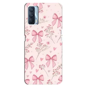 Чехол банты для Oppo A92s (Банты с цветами)