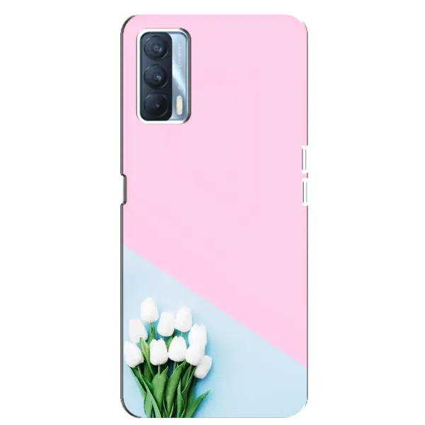 Чехол с рисунком «Белые тюльпаны» для OPPO A92s Чехол с рисунком «Белые тюльпаны» для OPPO A92s