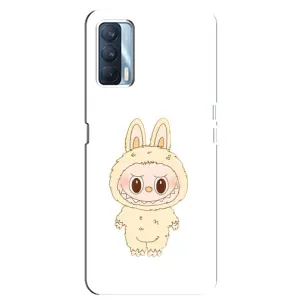 Чохол з принтом Лабубу для Oppo A92s (Бежевий Лабубу)