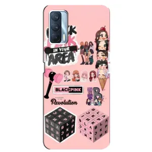 Чехлы с картинкой для Oppo A92s (BLACK PINK коллаж)