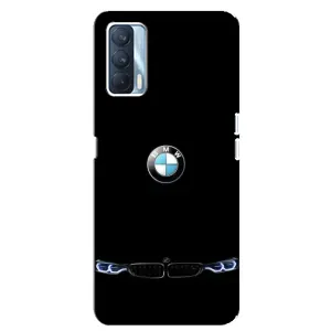 Силиконовый бампер с картинкой машины на Oppo A92s (Черный BMW)