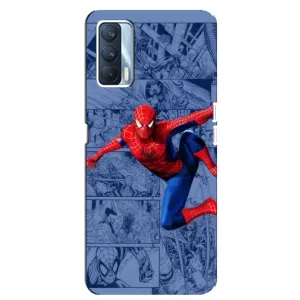 Силиконовый Чехол для Oppo A92s (Человек Паук)