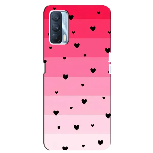 Чохол з малюнком «Чорні сердечка» для OPPO A92s Чохол з малюнком «Чорні сердечка» для OPPO A92s