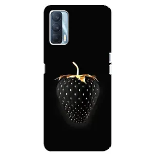 Чехол с изображением вкусной еды для Oppo A92s (Чёрная клубника)