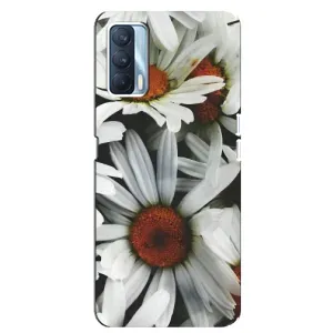 Чехол с ромашками на Oppo A92s (Цветы Ромашки)
