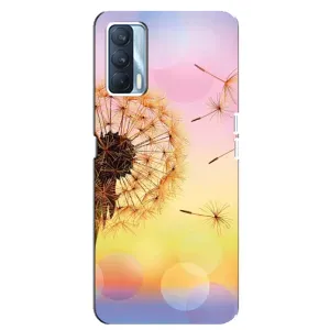 Силиконовый Чехол с одуванчиками на Oppo A92s (Цветок-одуванчик)