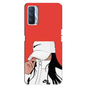 Силіконовый Чохол на Oppo A92s з картинкой Модных девушек (Дівчина Nike)