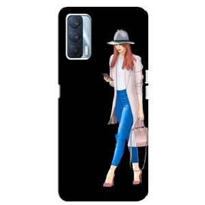 Чохол з картинкою Модні Дівчата Oppo A92s (Дівчина з телефоном)