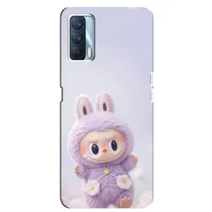 Чохол з принтом Лабубу для Oppo A92s (Фіолетовий Лабубу)