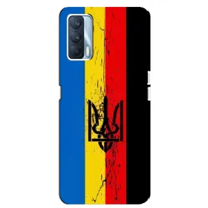 Чехлы УПА (Красно-Чёрный) на Oppo A92s (Флаг УПА)