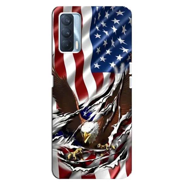 Чехол с рисунком «Флаг USA» для OPPO A92s
