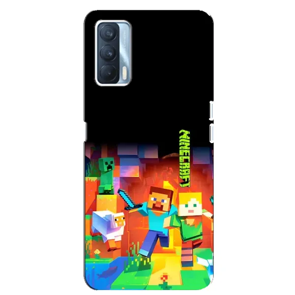 Чехол с рисунком «Герой Майнкрафт» для OPPO A92s