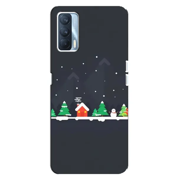 Чехол с рисунком «Город зимний» для OPPO A92s Чехол с рисунком «Город зимний» для OPPO A92s