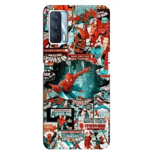Чехол Супергерой Человека Паука на Oppo A92s (Комиксы Человек Паук)