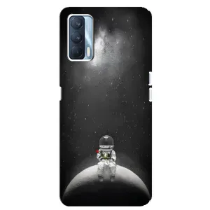 Силіконовый Чохол з принтом "Космонавти" на Oppo A92s (Космонавт романтик)