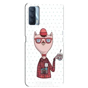 Чехол на тематику: Коты для OPPO A92s (Кот аристократ)