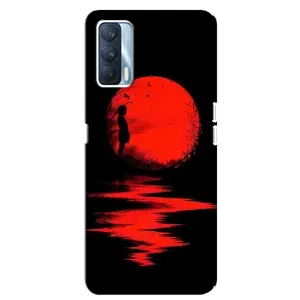 Літній Чохол на Oppo A92s (Червоний Захід сонця)