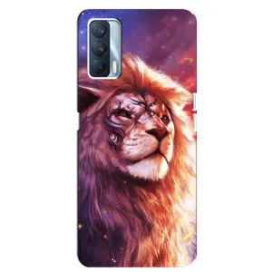 Чехол с картинкой на Oppo A92s (Красочный ЛЕВ)