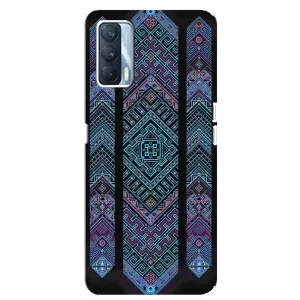 Силиконовый Чехол на Oppo A92s (Крутой орнамент)