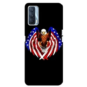 Чохол Прапор USA для Oppo A92s (Крила США)