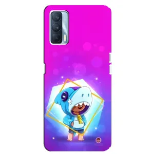 Чохол Бравл Старс для Oppo A92s (Леон у костюмі Акули)