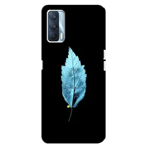 Чехол с картинками на черном фоне для Oppo A92s (Листочек)
