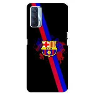 Чехол для Oppo A92s (Барселона) (Лого Барсы)