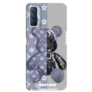 Силиконовый чехол для Oppo A92s (Медведь Louis Vuitton)