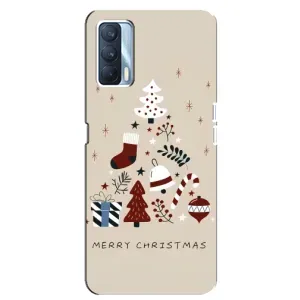 Чехол Санта Клаус для Oppo A92s (Merry Christmas)