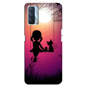 Дівчачий Чохол для Oppo A92s (На гойдалці)