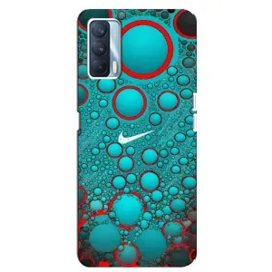 Силиконовый Чехол на Oppo A92s с картинкой Nike (Найк зеленый)