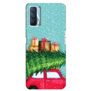 Чехол Новогодняя Елка на Oppo A92s (Новогодние подарки)