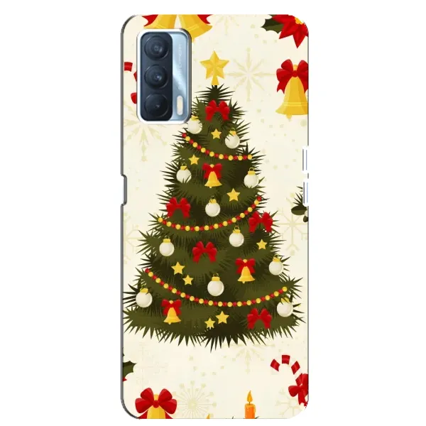 Чехол с рисунком «Новогодний принт» для OPPO A92s