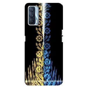 Силиконовый Чехол на Oppo A92s (Патриотическая вышиванка)