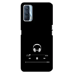 Чехол с картинками на черном фоне для Oppo A92s (Плеер)