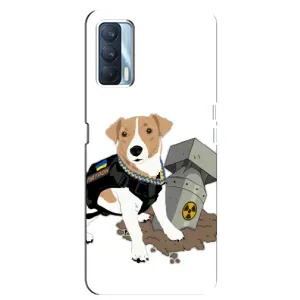 Чехол с принтом Собаки Патрон для Oppo A92s (Пёс Патрон с ракетой)