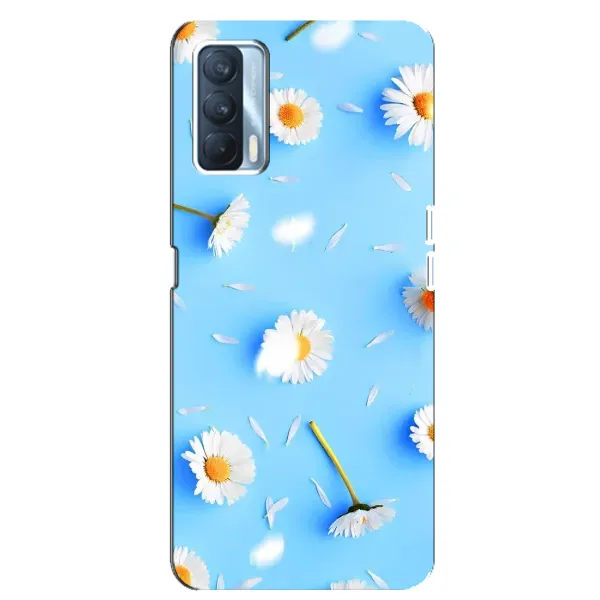 Чехол с рисунком «ромашки на голубом» для OPPO A92s