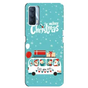 Силиконовый бампер на рождество для Oppo A92s (Рождественское настроение)