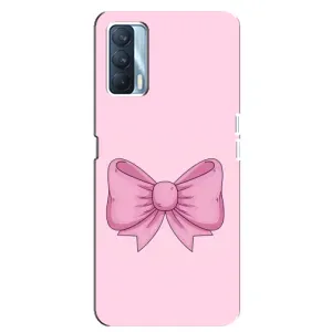 Чехол банты для Oppo A92s (Розовый бантик)
