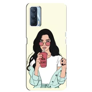Силіконовый Чохол на Oppo A92s з картинкой Модных девушек (З напоєм)
