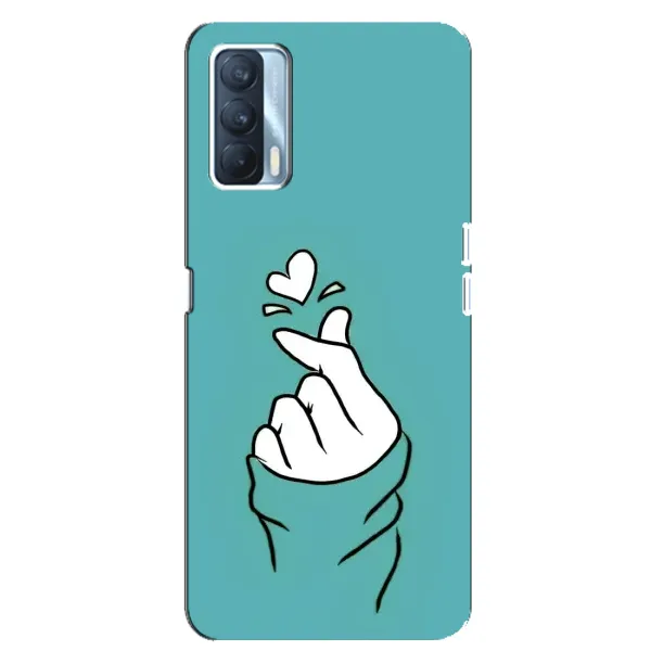 Чехол с рисунком «Сердечко на бирюзовом» для OPPO A92s Чехол с рисунком «Сердечко на бирюзовом» для OPPO A92s
