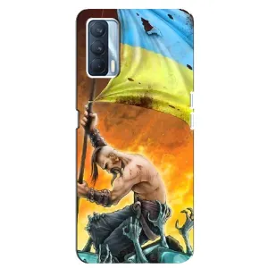 Чехол с картинкой (Патриотический КОЗАК) на Oppo A92s (Сильный Козак)