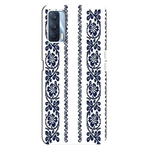 Чехол с рисунком «Синяя вышиванка» для OPPO A92s Чехол с рисунком «Синяя вышиванка» для OPPO A92s