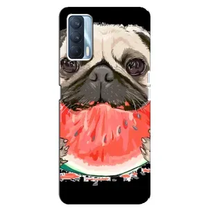 Чехол (ТПУ) Милые собачки для Oppo A92s (Смешной Мопс)