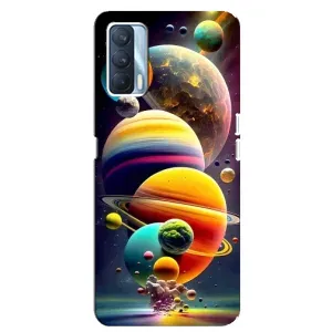 Чохол (ТПУ) з планетами на Oppo A92s (Сонячна система)